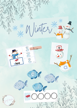 Lesmateriaal Thema: winter (minibundel) van auteur Juf Anke