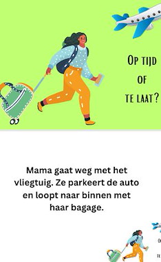 Lesmateriaal Praatprenten te laat of op tijd van auteur Jeti Creations slide 3