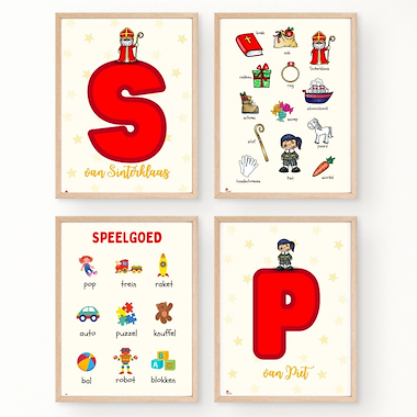 Lesmateriaal Posters en slingers thema Sinterklaas van auteur Logopedie Ideetjes slide 3