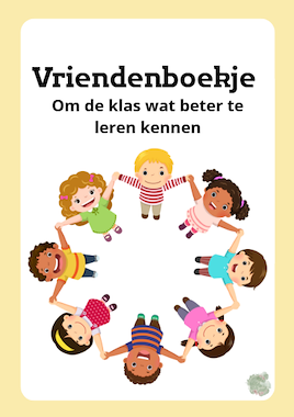 Lesmateriaal vriendenboekje van auteur JufMyrthe slide 1