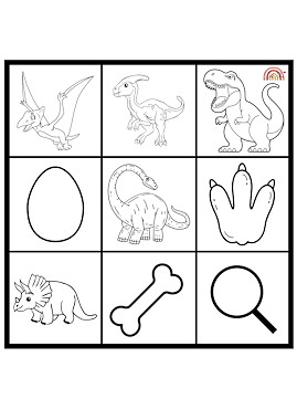 Lesmateriaal DINO - Kleurenbingo van auteur Juf Talia slide 2