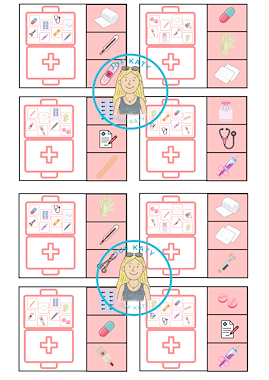 Lesmateriaal Thema de dokter/ziek zijn : Wat zit er niet in de dokterstas van auteur Juf Katy slide 2