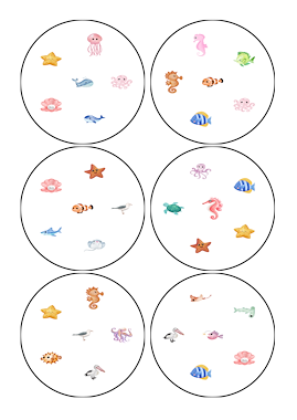 Lesmateriaal dobble - onder water  van auteur Kleuterjuf_Daphne