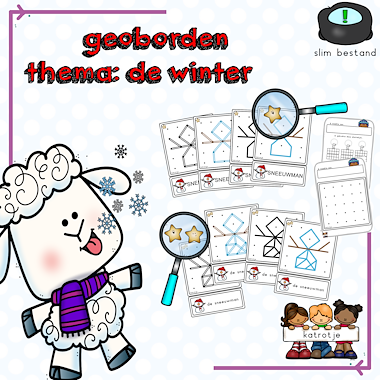 Lesmateriaal geoborden thema de winter van auteur katrotje slide 1