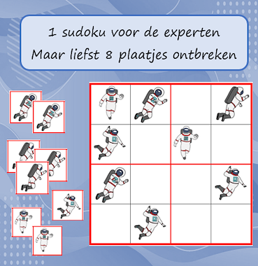 Lesmateriaal Sudoku's Thema Ruimte van auteur Jabbedabbedoe slide 4