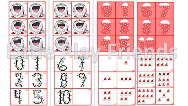 Lesmateriaal kerst telspel- de tanden van de kerstman van auteur Little Play Friends slide 2