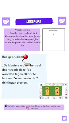 Lesmateriaal Spelletjesbundel thema lichaam juf Vicky van auteur juf Vicky derde kleuterklas slide 3