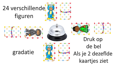 Lesmateriaal Carnaval - reactiespel - druk op de bel van auteur Little Play Friends slide 2