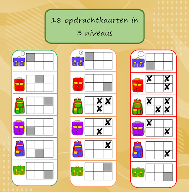 Lesmateriaal Plaats de boekentassen op de juiste plaats van auteur Jabbedabbedoe slide 3