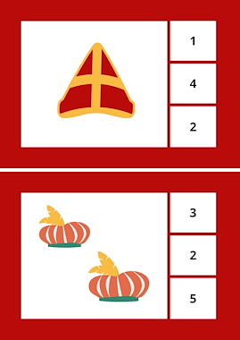 Lesmateriaal Sinterklaas knijpkaarten – tellen en taal met plezier! van auteur Juf_C slide 3