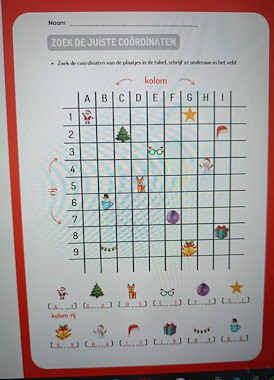 Lesmateriaal Zoek de juiste kerst - coördinaten van auteur Juf Christ l slide 2
