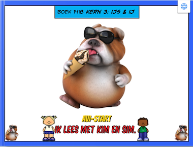 Lesmateriaal Lees met Kim en Sim: Kern 3: ijs & ij van auteur Gratis leuke leesboekjes