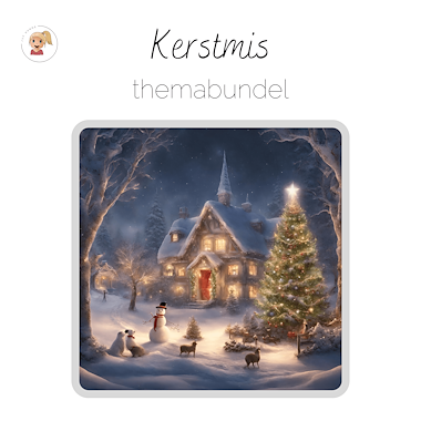 Lesmateriaal Kerstmis - themabundel van auteur Juf Hanne_ slide 1