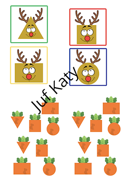 Lesmateriaal Thema Kerst : Rendierspel van auteur Juf Katy slide 2