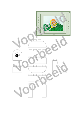 Lesmateriaal Bouwtekeningen voor Duplo wilde dieren van auteur Mama Duizendpoot slide 1