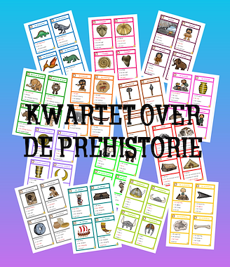 Lesmateriaal Kwartet over de prehistorie  van auteur JufJoyceKuenen