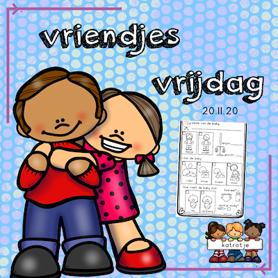 Lesmateriaal vriendjes vrijdag 20 november de baby onderzoeken van auteur katrotje