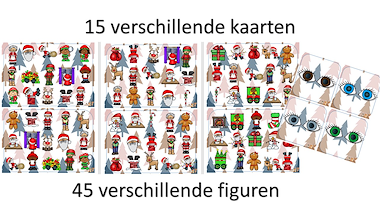 Lesmateriaal Zoekspel - ik zie, ik zie - kerstfiguren van auteur Little Play Friends slide 2