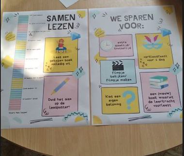 Lesmateriaal Motiverende leesposter voor de hele klas van auteur Praatmaker