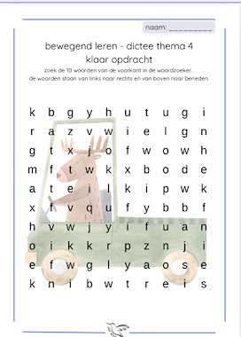 Lesmateriaal lijn 3 thema 4 - visueel dictee 2 van auteur Juf Kitty B slide 3