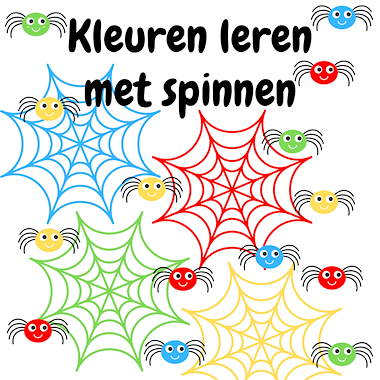 Lesmateriaal Kleuren leren met spinnen + spinnenwebben Herfst activiteit  van auteur My Teacher Shares