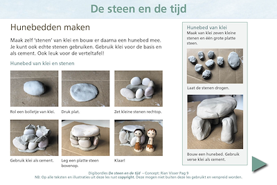 Lesmateriaal De steen en de tijd, digibordles onderbouw van auteur Rian Visser slide 3