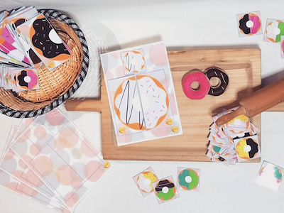Lesmateriaal Donut match van auteur Juf Sarah