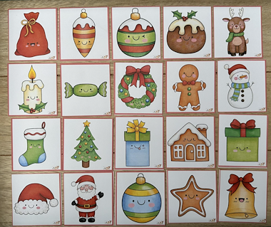 Lesmateriaal Memory - kerstmis van auteur Little Play Friends