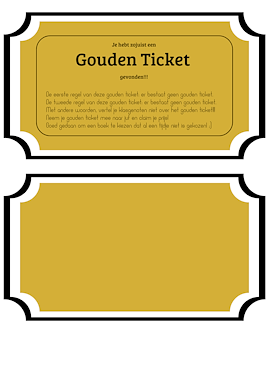 Lesmateriaal Gouden Ticket Leesbevordering van auteur JufHellen