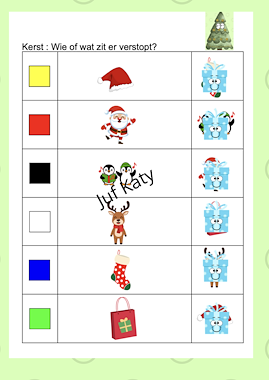 Lesmateriaal Kerst : Knijpkaarten van auteur Juf Katy slide 2
