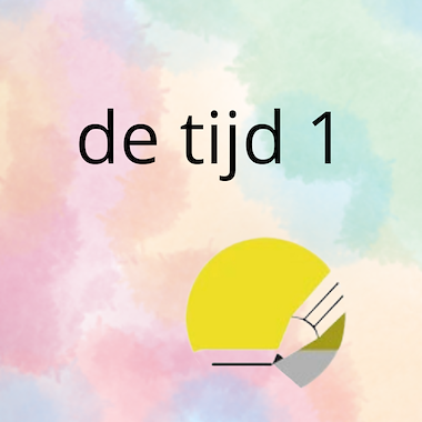 Lesmateriaal AN - de tijd (deel 1) - spel 5: woorden schrijven/stempelen van auteur Peggy Van Rompaey