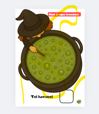 Lesmateriaal Telopdracht met Heks Hella van auteur samensterkleren slide 1