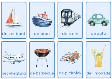 Lesmateriaal Woordkaarten thema vakantie/zee van auteur JufEllen98 slide 4