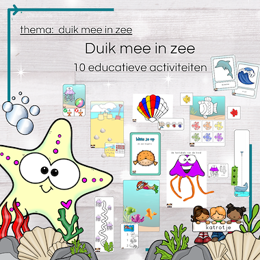 Lesmateriaal duik mee in zee bundel van auteur katrotje