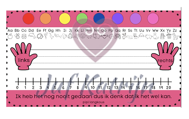 Lesmateriaal hulpkaartje voor op de lesbank van auteur Juf Katrijn slide 3