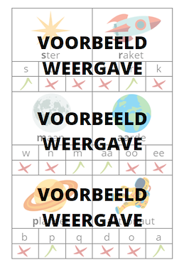 Lesmateriaal Knijpkaarten thema sprookjes van auteur Inge