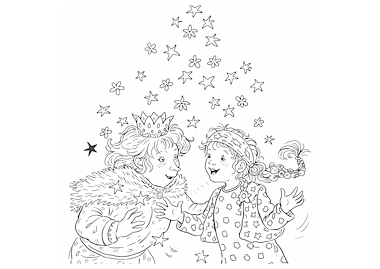 Lesmateriaal 'Eefje donkerblauw' achtergronden en kleurplaten van auteur CreaLi slide 3