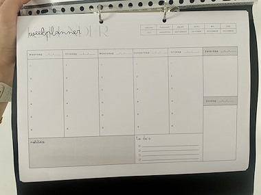 Lesmateriaal Weekplanner voor leerkrachten van auteur JufkeSarah slide 3
