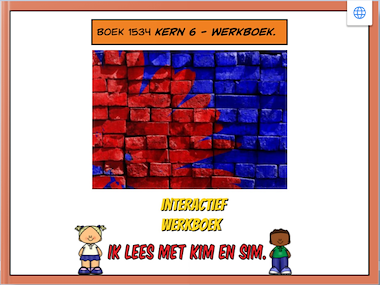 Lesmateriaal Lees met Kim en Sim: Kern 6 werkboek van auteur Gratis leuke leesboekjes
