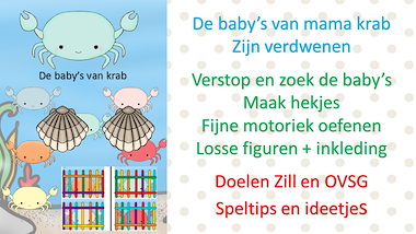 Lesmateriaal De kooien voor baby-krab van auteur Little Play Friends