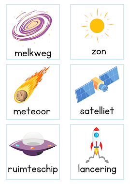 Lesmateriaal klap het woord - thema ruimte van auteur Kleuterjuf_Daphne slide 2