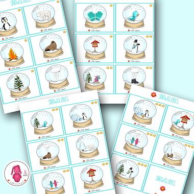 Lesmateriaal Bee-Bot® Winter sneeuwglobes, 3 niveaus, maak een sneeuwbol  van auteur LDN Clipart slide 4
