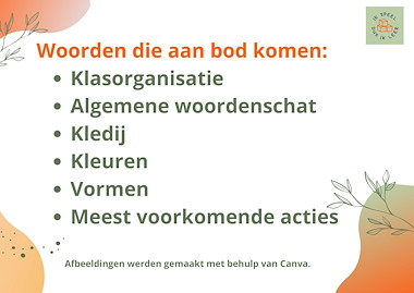 Lesmateriaal Woordkaarten woordenschat algemeen 90 basis woorden van auteur Tine Bols slide 4