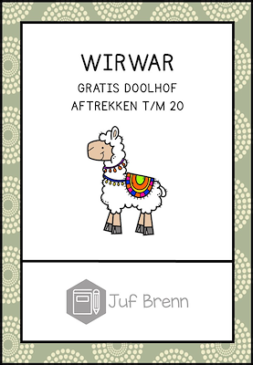 Lesmateriaal WIRWAR: AFTREKKEN T/M 20  van auteur Juf Brenn