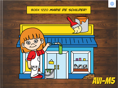 Lesmateriaal Lees Marie de schilder! van auteur Gratis leuke leesboekjes