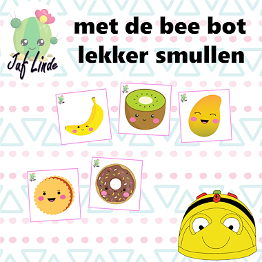 Lesmateriaal met de bee bot lekker smullen van auteur juf Linde