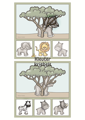 Lesmateriaal THEMABUNDEL: OP SAFARI van auteur Kleuter Kriebels slide 4