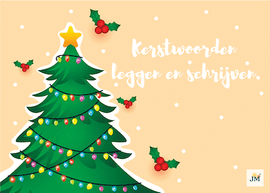 lesmateriaal Woorden leggen of schrijven thema Kerstmis van auteur Jana