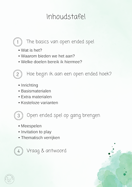 Lesmateriaal Open Ended - Waar spel nooit eindigt  van auteur knussekleuterwereld slide 2