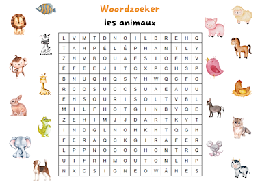 Lesmateriaal Spelletjespakket : les animaux van auteur Juf Tessa deelt slide 2
